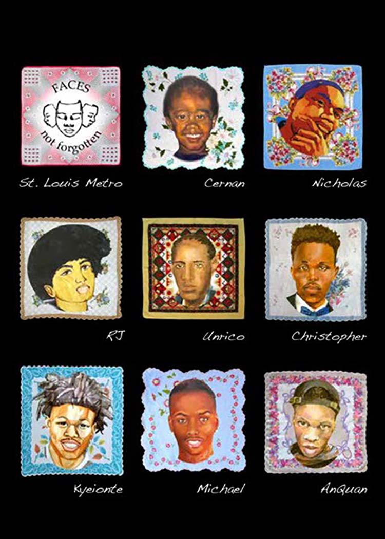 Faces Not Forgotten St. Louis quilt