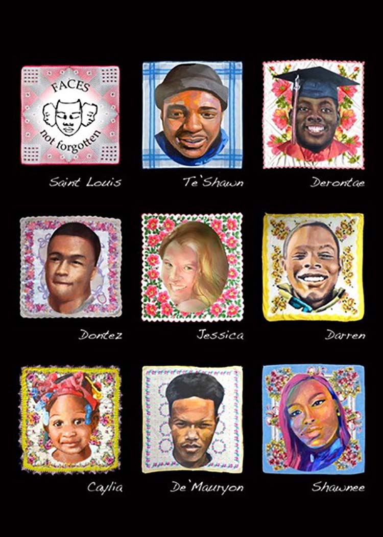 Faces Not Forgotten St. Louis quilt 9